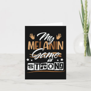 Cartão Jogo Melanin Rainha Negra Mulheres Afro História N
