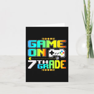 Cartão Jogo No Jogo Da Grau 7 Gaming De Vídeo De Volta À