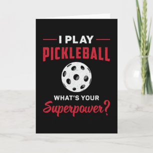 Cartão Jogo Pickleball O que é o seu Presente de Superpo