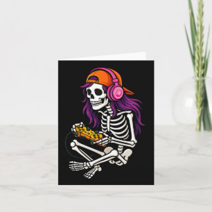 Cartão Jogo Skeleton Meninas do Halloween Mulheres Vídeo