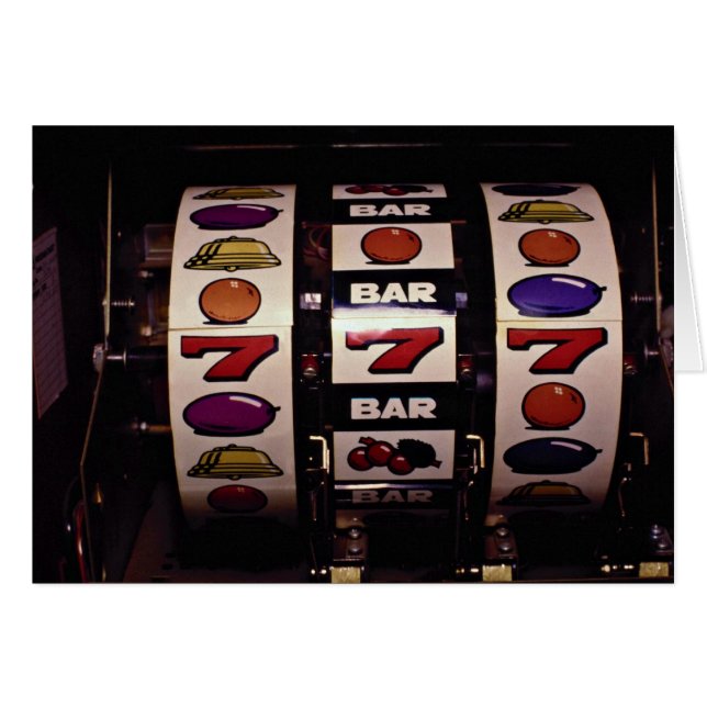 Cartão Jogo, slots machines (Frente Horizontal)