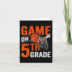 Cartão Jogos Divertidos No Quinto Ano De Basquete No Prim