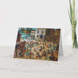 Cartão Jogos Infantis Pieter Bruegel, o Velho