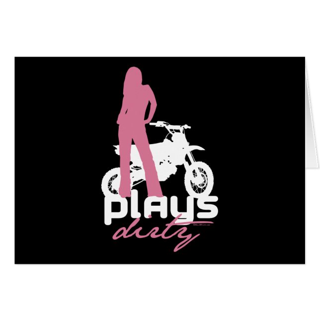 Cartão Jogos sujos - menina (Frente Horizontal)