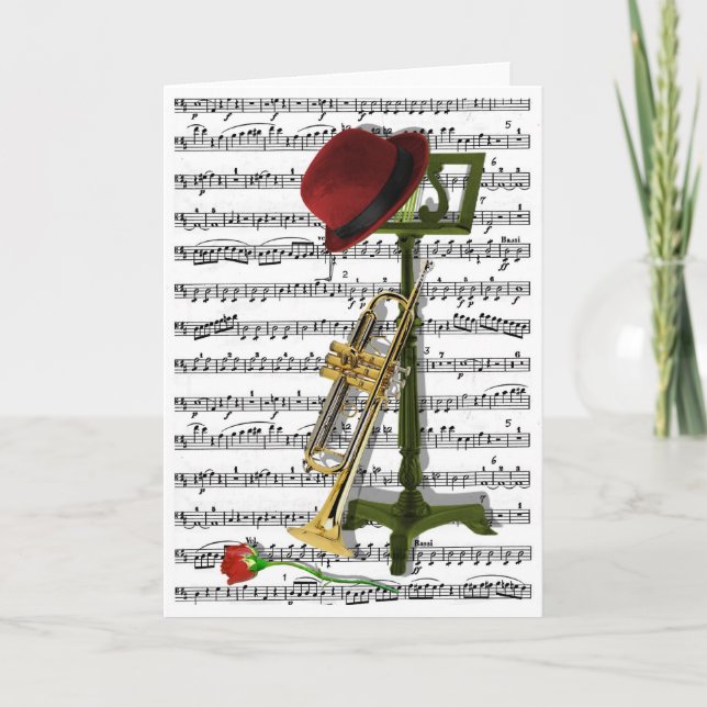 Cartão Jogue esse jazz (Frente)