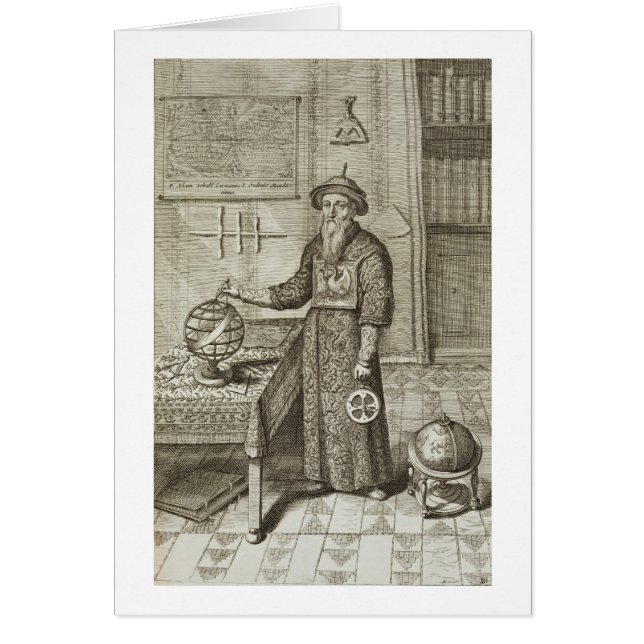 Cartão Johann Adam Schall von Bell (1591-1666) 'de Chin (Frente)