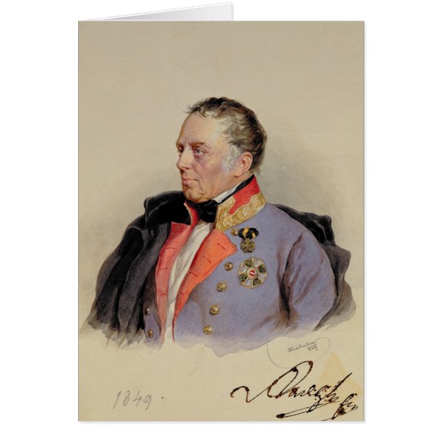 Cartão Johann Joseph Wenzel (Frente)