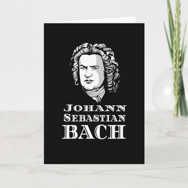 Cartão Johann Sebastian Bach (Frente)