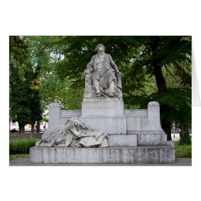 Cartão Johannes Brahms (Frente Horizontal)