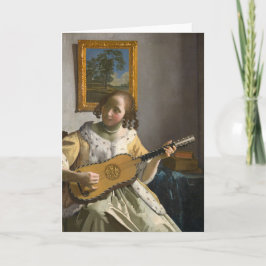 Cartão Johannes Vermeer - Tocador de Violão