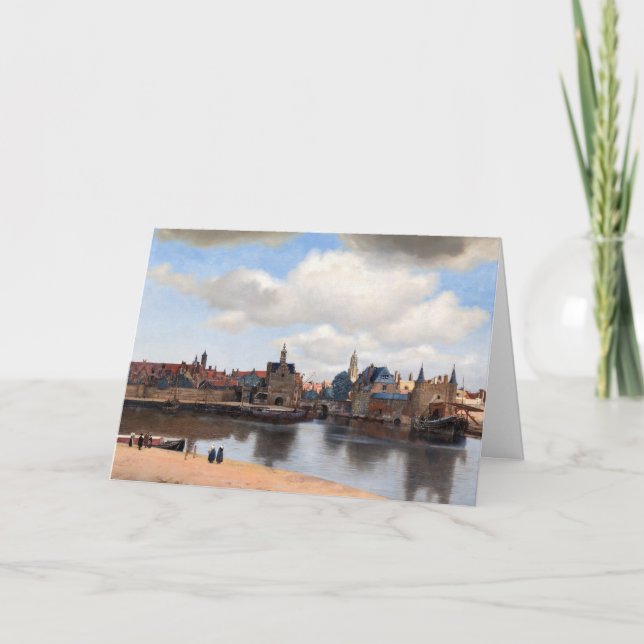 Cartão Johannes Vermeer - Visão de Delft (Frente)