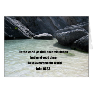 Cartão John 16:33