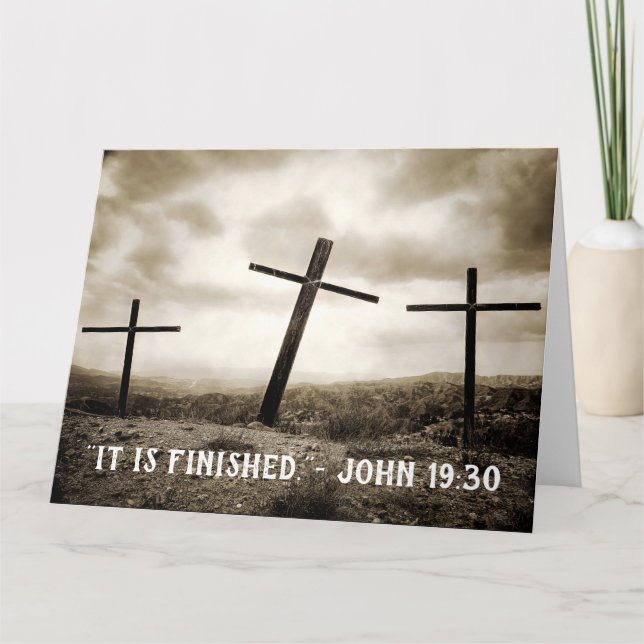 Cartão JOHN 19:30 Jumbo Folded Card (Frente)