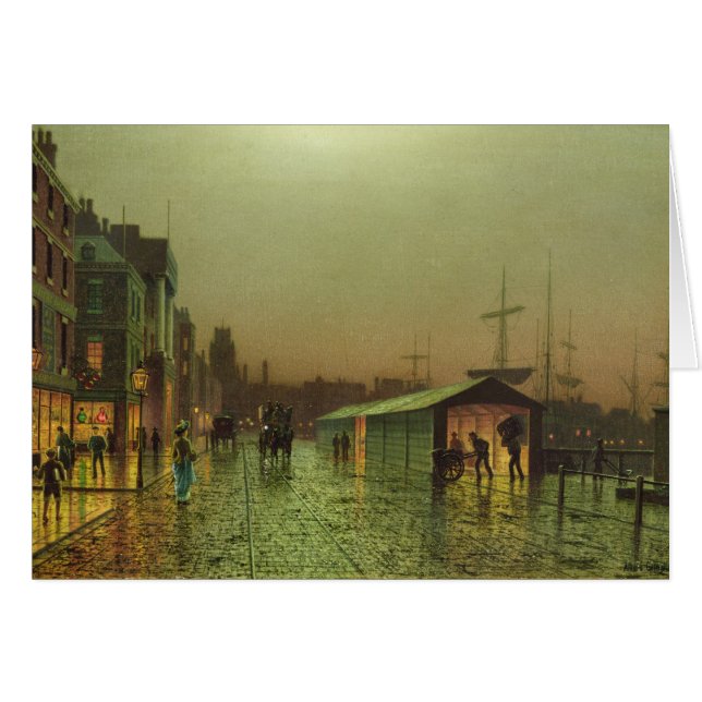 Cartão John Atkinson Grimshaw | Doces Liverpool (Frente Horizontal)
