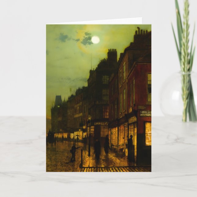 Cartão John Atkinson Grimshaw Glasgow Docks (Frente)