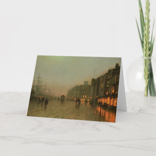 Cartão John Atkinson Grimshaw- Liverpool de Wapping (Frente)