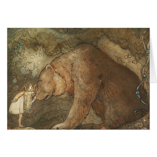 Cartão John Bauer - Basse pequeno pobre (Frente Horizontal)