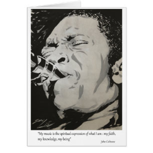 Cartão John Coltrane - Expressão