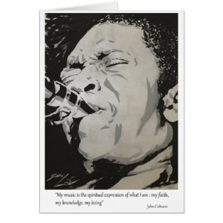Cartão John Coltrane - Expressão