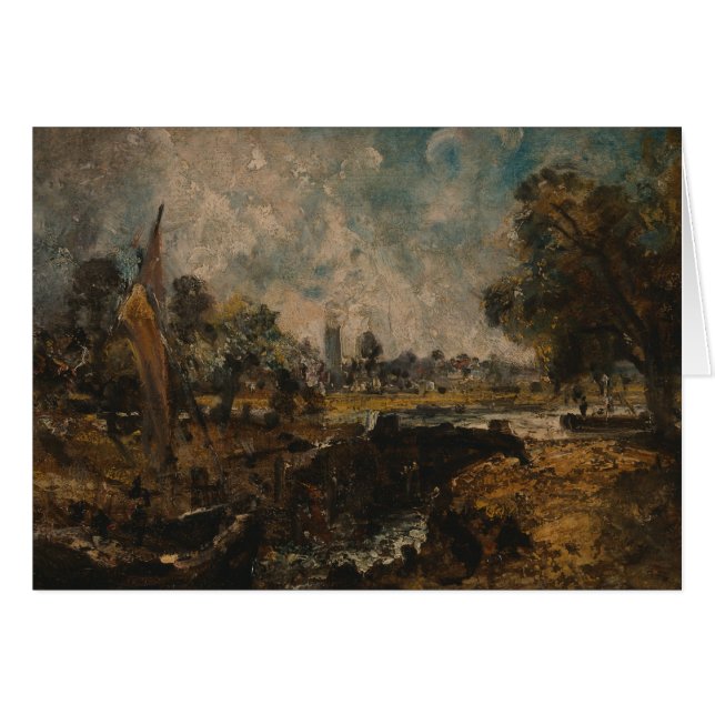 Cartão John Constable - Dedham Lock (Frente Horizontal)