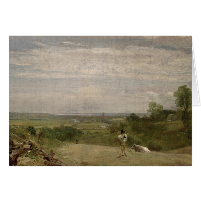Cartão John Constable | Manhã de Verão: Dedham de Langh (Frente Horizontal)