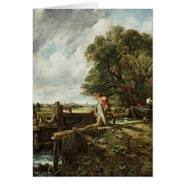 Cartão John Constable | o fechamento, 1824 (Frente)