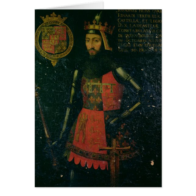 Cartão John de magriço, duque de Lancaster (Frente)