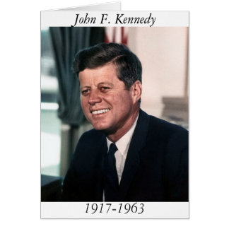 Cartão John F. Kennedy, Retrato Fotográfico da Casa Branc