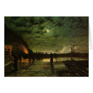 Cartão John Grimshaw- no perigo (o alargamento do porto)