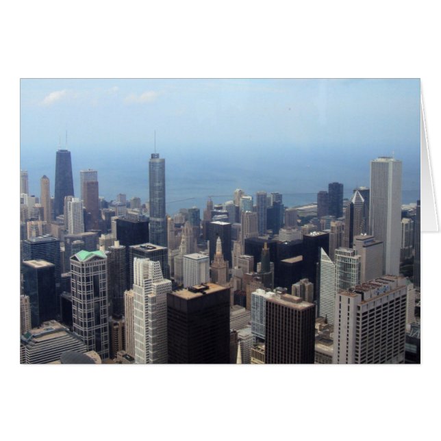 Cartão John Hancock Center, Trump Tower E Aon Center (Frente Horizontal)