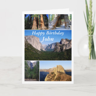 Cartão John Happy Birthday, Parque Nacional Yosemite