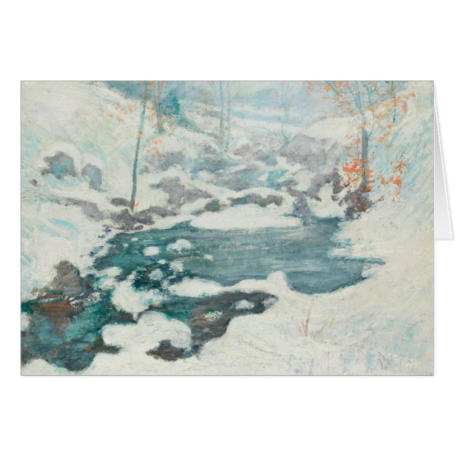 Cartão John Henry Twachtman - Icebound (Frente Horizontal)
