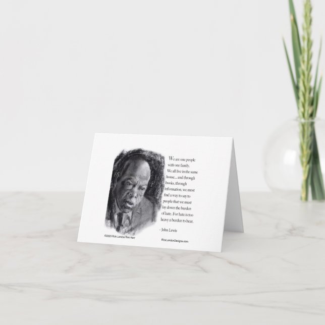 Cartão John Lewis & Cote Belo Retrato (Frente)