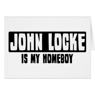 Cartão John Locke é meu ficar em casa