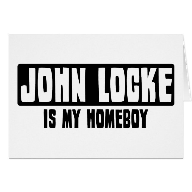 Cartão John Locke é meu ficar em casa (Frente Horizontal)