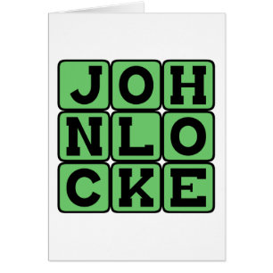 Cartão John Locke, Filósofo Inglês