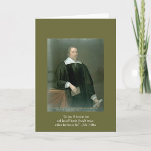 Cartão John Milton "Tão Caro" Citação Sobre As Mulheres C