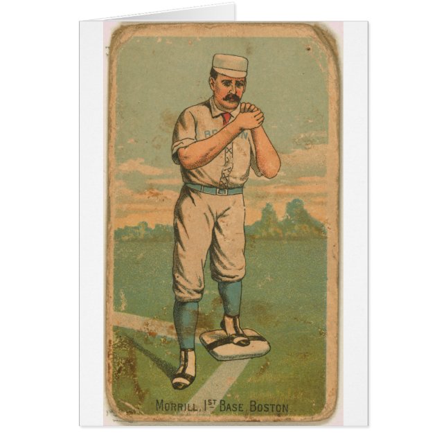 Cartão John Morrill, Boston Beaneaters (Frente)