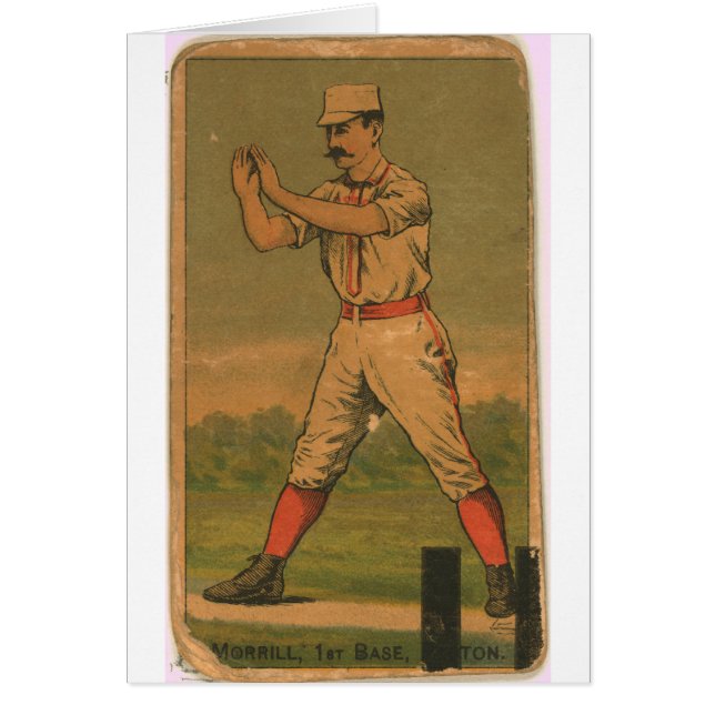 Cartão John Morrill, Boston Beaneaters (Frente)
