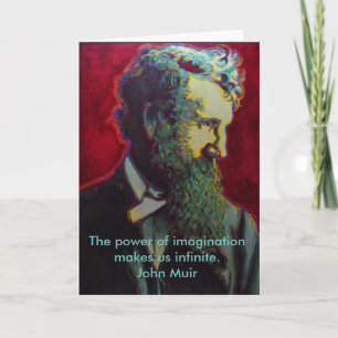 Cartão John Muir Naturalist Blank Greeting Card Nature