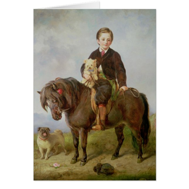 Cartão John Samuel Bradford como um menino (Frente)