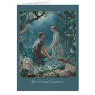 Cartão John Simmons Hermia e Lysander MidSummer CC0886