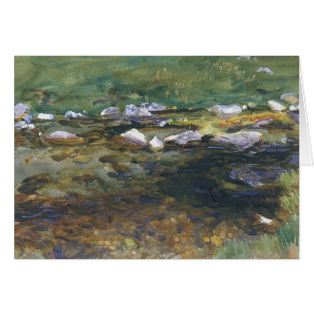 Cartão John Singer Sargent - Brook e Meadow (Frente Horizontal)