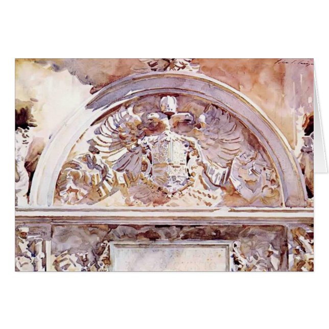 Cartão John Singer Sargent- Escutaria de Charles V (Frente Horizontal)