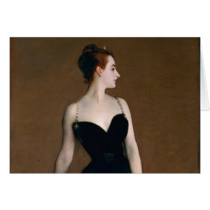 Cartão John Singer Sargent Madame X Retrato Clássico