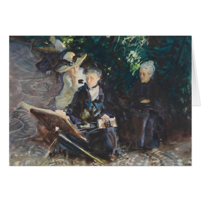 Cartão John Singer Sargent - No Generalheiro (Frente Horizontal)