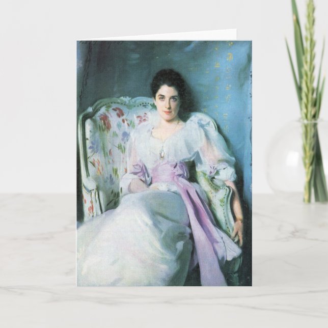 Cartão John Singer Sargent - senhora Agnew (Frente)