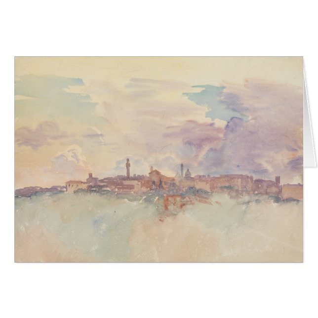 Cartão John Singer Sargent - Siena (Frente Horizontal)