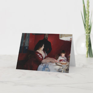 Cartão John Singer Sargent - The Birthday Party