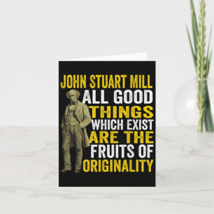 Cartão John Stuart Mill Filósofo Citação Teac Filosofia
